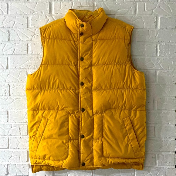 Lands' End Other - Land’s End Mens Down Puffer Vest M Golden Yellow